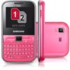 Celular Samsung Dual Chip C3222 Teclado Qwerty - C&acirc;mera 1.3 MP Bluetooth MP3 Player Cart&atilde;o 2GB Rosa - SAMSUNG